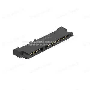 Denentech SATA 7+15P H4.20mm Female Right Angle DIP 1.80 Connector thumbnail-2