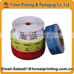 Double Raffle Ticket/Admission Ticket-Event Ticket With Perforation Line thumbnail-1