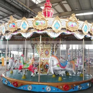Hot Sale Carousel Horse Ride Amusement Park Equipment for Kids and Adult New Carousel thumbnail-4