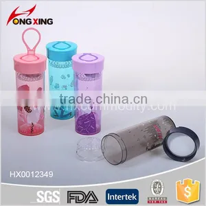 Screw Top Water Bottle 450ml Plastic Tumbler Cup Lid Travel Mug thumbnail-3
