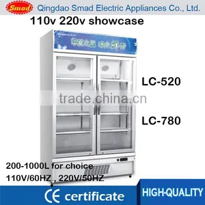 520L 630L 780L Upright Glass Door Refrigerator Double Sided Refrigerator thumbnail-1
