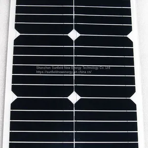 Custom Made 20W 19.8V Flexible Solar Panels High Efficiency SunPower Cells thumbnail-3