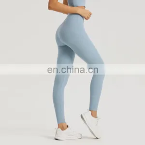 Free Size Naked Feeling Buttery Soft High Waist Sport Fitness Yoga Tight Pants Hot Sexy Women Workout Running Gym Wear Leggings thumbnail-4
