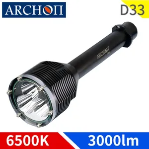 ARCHON W39/D33 Spot Diving Flashlight 3000lumens Water Rescue Diving Torch thumbnail-1