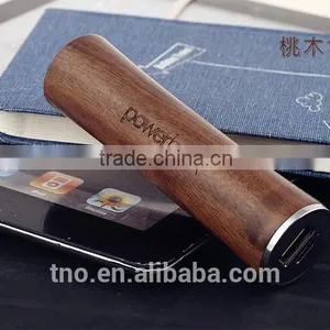 Custom Logo 2600mah Wood Power Bank Rechargeable Power Bank thumbnail-2