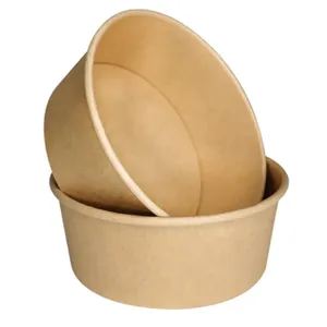 2024 Best Sale Paper Salad Soup Bowls With Lids 8Oz 16Oz 32Oz Kraft Paper Bowls thumbnail-2