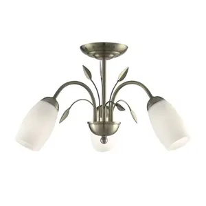 Retro Glass LED Ceiling Light for Home Decoration thumbnail-1