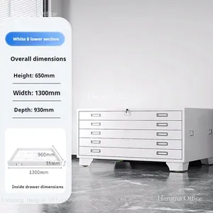Blueprint Plan Cabinet | A0-A4 Size Compatible | Bottom Roller Design |Building Department thumbnail-3