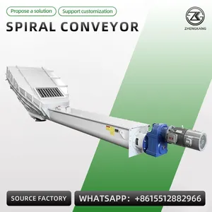 Stainless Steel Screw Conveyor Industrial Auger Conveyor For Dust Coal Ash Cement thumbnail-2