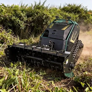 Vigorun Tech MTSK1000 Robot Grass Cutter Automatic Caterpillar 764CC Gasoline Engine Forstmulcher Forestier thumbnail-2