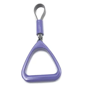 Triangle Plastic Grab Handle With PU Leather Strap for Bus & Subway Interior thumbnail-3