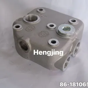 Air Compressor Cylinder Head Assy 65.54114-6007 65.54114-6008 Korea Doosan Cylinder Head thumbnail-2