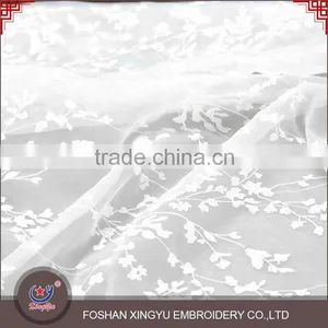 New Design Promotional Lighting and Soft Water Soluble Flower Embroidery Tulle Custom Lace Fabric thumbnail-2