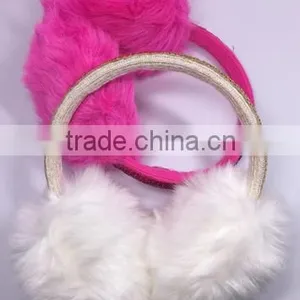 Luxury Sequin Ear Cover Winter Cozy Plush Ear Protection Faux Fur Ear Muffs for Girl and Lady thumbnail-3
