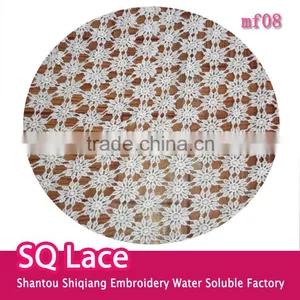 Garment Accessory Milk Silk Embroidery Full Lace Water Soluble Lace Fabric thumbnail-1