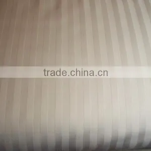 Hotel Bedding Set Solid or White Color 100% Cotton Stripe Fabric thumbnail-4