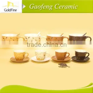 Ceramic Cups and Saucers With Stand thumbnail-1