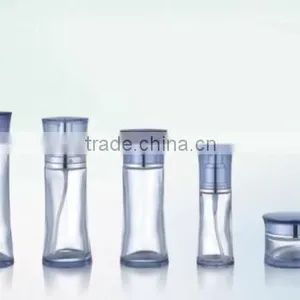 Cosmetic Glass Water Mist Spray Bottle Cosmetic Container, High Good Quality Spray Pump Bottle, Waisted Shape Glass Bottle thumbnail-1