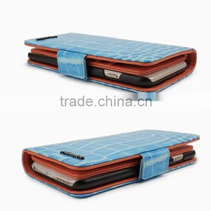 Multifunction Genuine Leather Flip Case for Iphone 6 Cover thumbnail-5