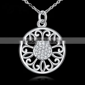 Newest Pure Silver Plated Necklace Designs Jewelry thumbnail-2