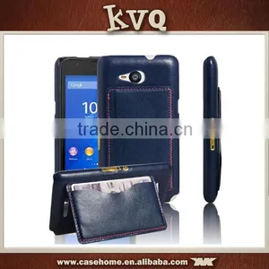 White PU Leather Back Cover Case for Sony Xperia E4G thumbnail-2