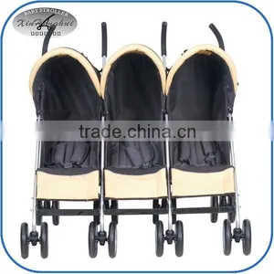 Fashion Side by Side Triple Stroller thumbnail-2