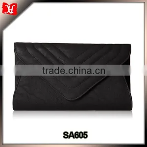 Medium Women Genuine Leather Evening Bags Hidden-clasp Chain Shoulder Strap Clutch Bag thumbnail-1