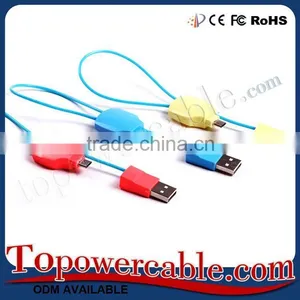 Short Mini Usb Flat Cable Micro Usb Charging Cable White thumbnail-4