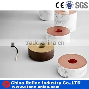 Handmade New Marble Stone Style Design Tealight Candle Jar Supplier's Choice thumbnail-1