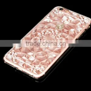 Diamond Clear TPU Crystal Case for IPhone 6s Plus Fashion Crystal Rose Flower Soft Full Case for IPhone 6 Plus 5.5 thumbnail-5