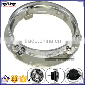 BJ-HGC-003 7" LED Headlight Mounting Ring Bracket For Harley Davidson Touring 1994-2013 thumbnail-1
