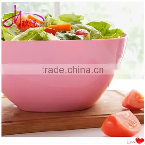Deep and Round Plastic Salad Bowl Fruit Vegetable Popcorn Dish thumbnail-2