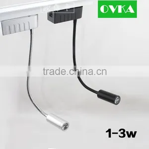 New Design! Gooseneck Track Light LED Spot Light 1w to 12w Rotatable High Power for Gallery Store thumbnail-4