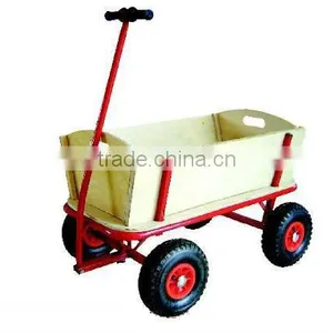 High Quality Children Wooden Wagon thumbnail-1