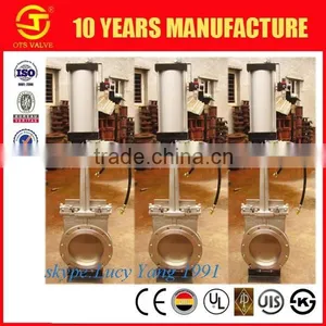 Stainless Steel Knife Gate Valve Pn16 With Pneumatic Actuator thumbnail-1