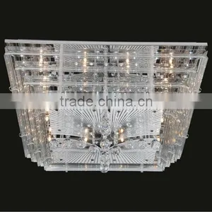 High Quality Wholesale Modern Led Crystal Ceiling Lamp for Living Room MX5214S thumbnail-1