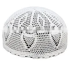 Muslim White Prayer Cap for Men thumbnail-6