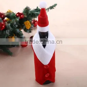 2015 Xmas Decoration Christmas Bottle Cloth Red Wine Cloth Bottle Cover thumbnail-4