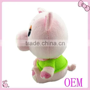 Factory Custom Lovely Stuffed Plush Pink Pig thumbnail-2