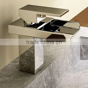Single Handle Bathroom Waterfall Faucet thumbnail-1