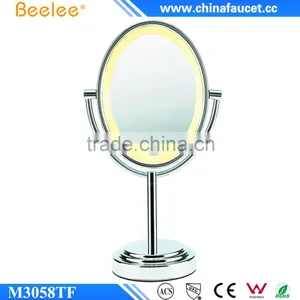 Bathroom Shiny Thin Mirror Bedroom Round LED Fashionable Smart Mirror thumbnail-1
