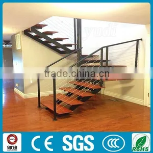 U Shape Precast Residential Staircase , Wood Stairs ---YUDI thumbnail-4