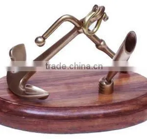 Anchore With Pan Holder on Wooden Base thumbnail-1