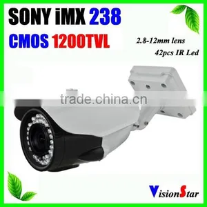 Surveillance Camera Outdoor Waterproof Video Camera Varifocal Zoom IR Sony COMS Color Camera 1200TVL thumbnail-1