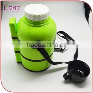 0.9L/31 OZ PP Thermos Bottle Shape Insulated Lunch Box Set thumbnail-2