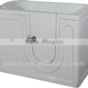 White Acrylic Walk in Bathtub for the Elderly thumbnail-1