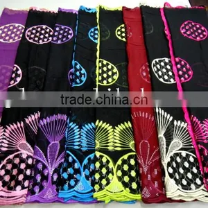 African Muslim Scarf for Women/embroidered Silk Scarf/shawl Scarf (TJ0152) thumbnail-1