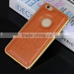 For IPhone 5/5s Crocodile Back Leather With Metal Frame Phone Case,newest Design for Iphone 5/5s Case thumbnail-5