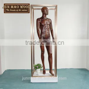 Metal Frame With Glass Door Design Clothes Model Stand Showcase thumbnail-2