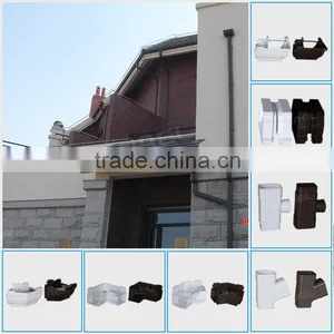 Wholesale Price Wanael Anti-fading Brown, Dark Grey PVC Square Roof Gutter, UPVC Gutter thumbnail-5